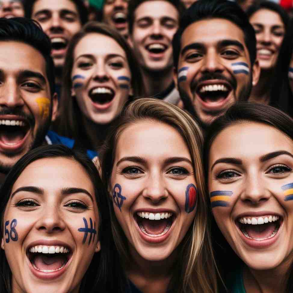 Tifosi che festeggiano con coriandoli e fumogeni