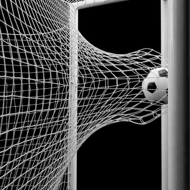 Rete di calcio dopo un gol