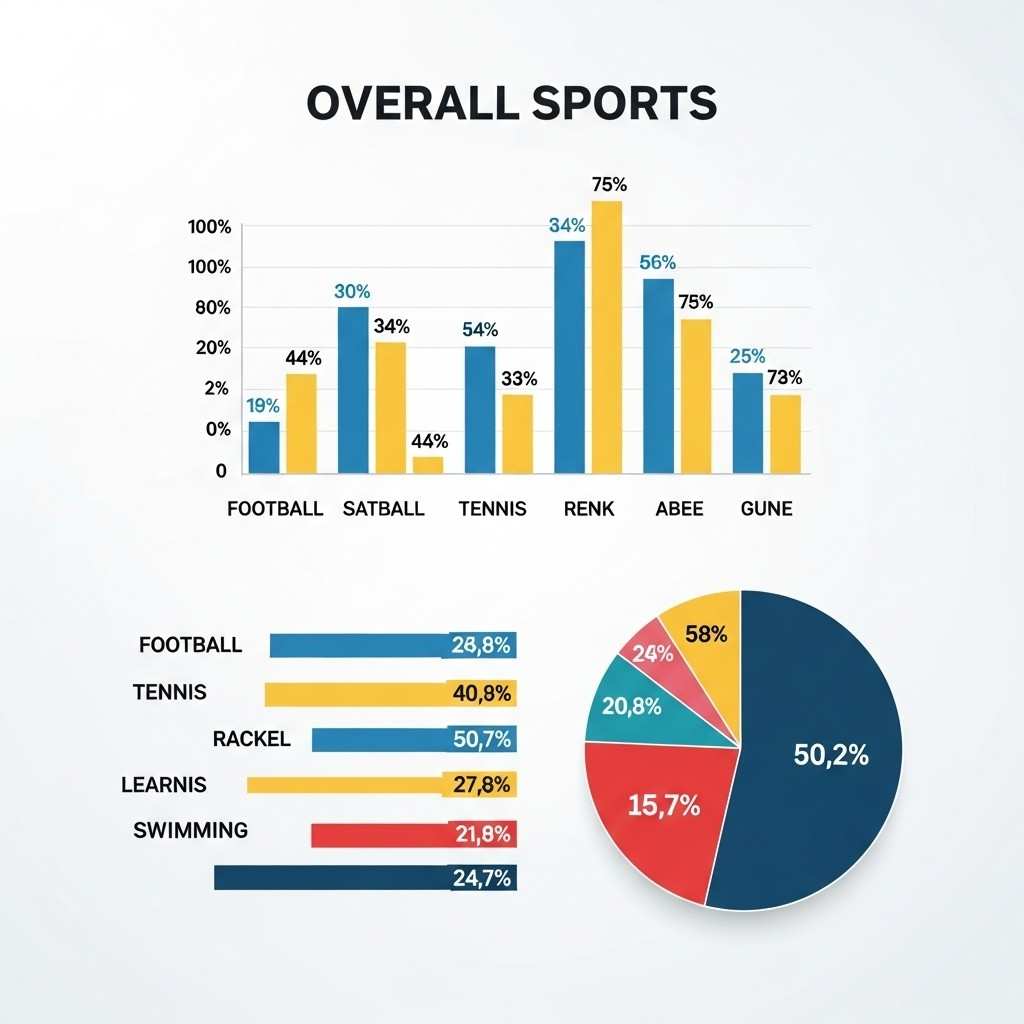 Grafico con dati statistici di calcio