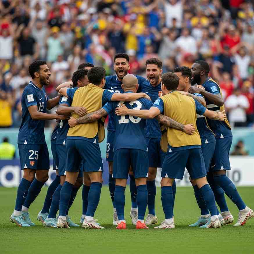 Squadra che festeggia un gol