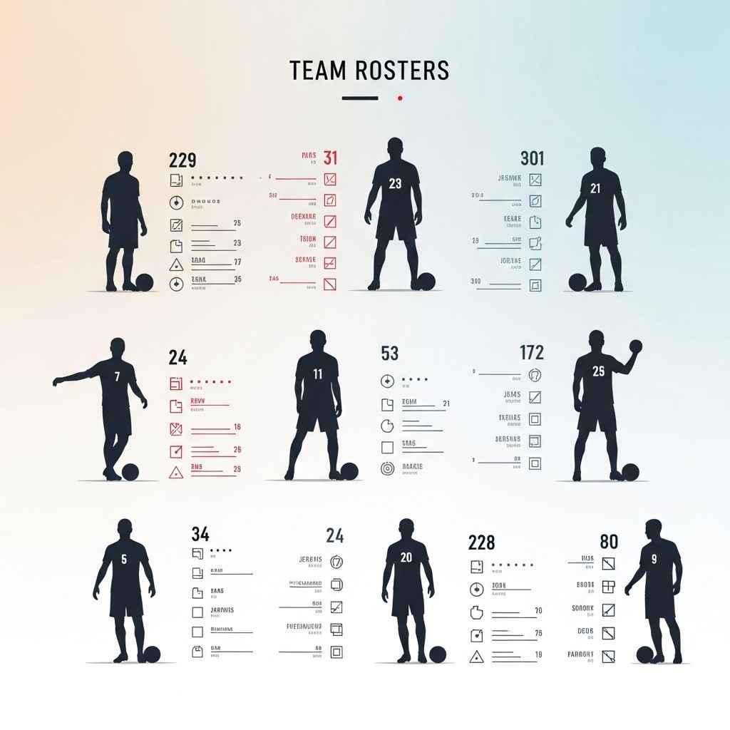 Illustrazione di maglie da calcio diverse